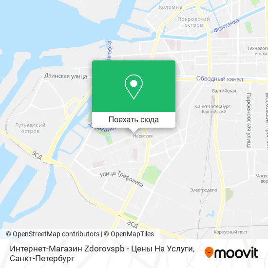 Карта Интернет-Магазин Zdorovspb - Цены На Услуги