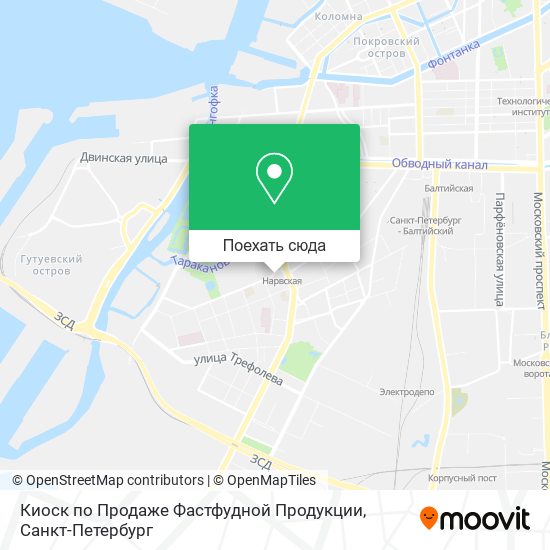 Карта Киоск по Продаже Фастфудной Продукции