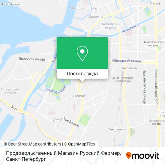 Карта Продовольственный Магазин Русский Фермер