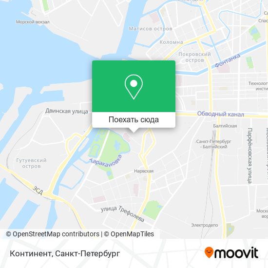 Карта Континент