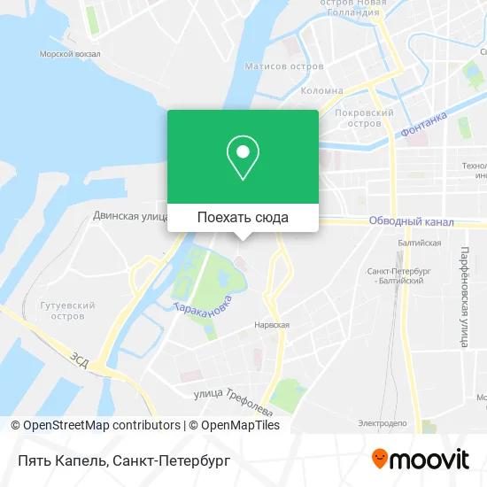 Карта Пять Капель