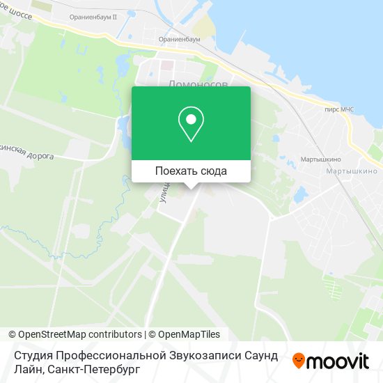Карта Студия Профессиональной Звукозаписи Саунд Лайн
