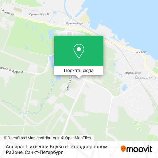 Карта Аппарат Питьевой Воды в Петродворцовом Районе