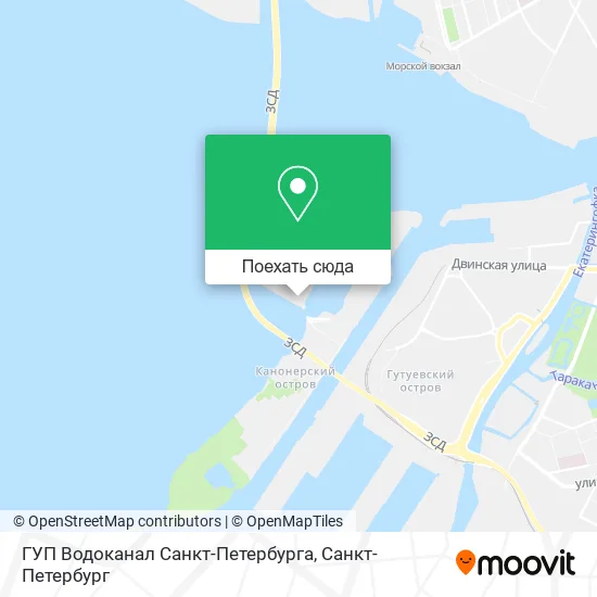 Карта ГУП Водоканал Санкт-Петербурга