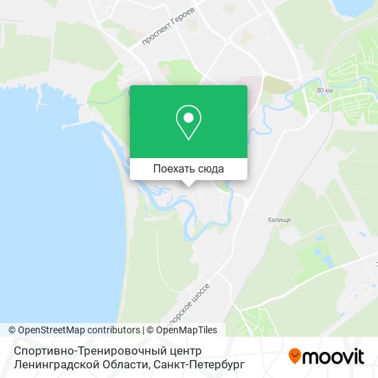 Карта Спортивно-Тренировочный центр Ленинградской Области