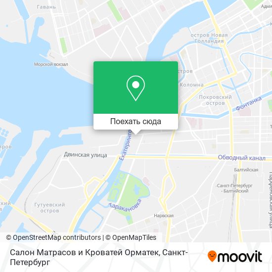 Карта Салон Матрасов и Кроватей Орматек