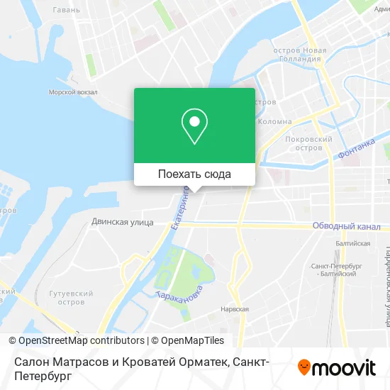 Карта Салон Матрасов и Кроватей Орматек