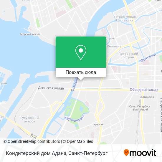 Карта Кондитерский дом Адана