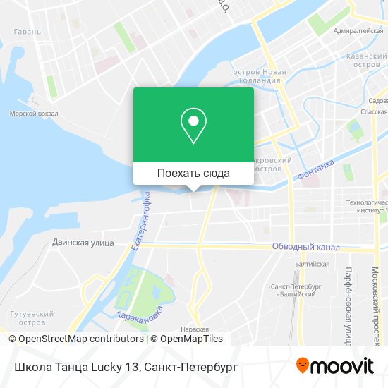 Карта Школа Танца Lucky 13