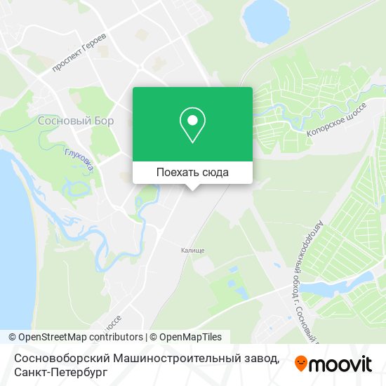 Карта Сосновоборский Машиностроительный завод