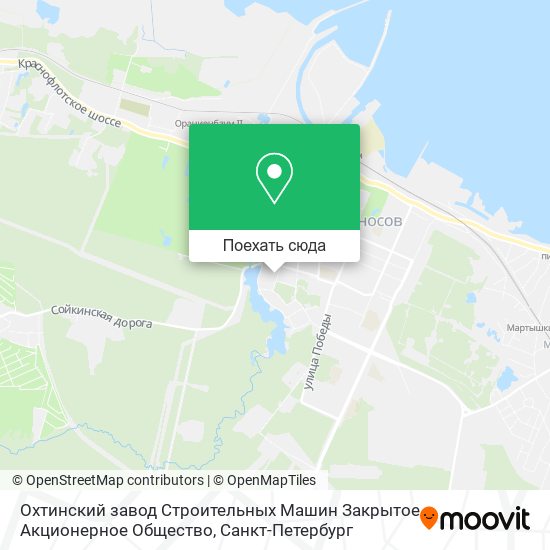 Карта Охтинский завод Строительных Машин Закрытое Акционерное Общество