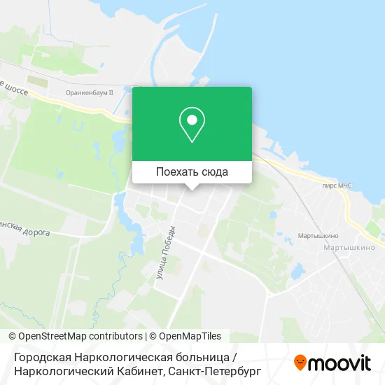 Карта Городская Наркологическая больница / Наркологический Кабинет