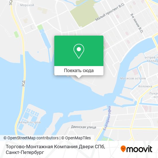 Карта Торгово-Монтажная Компания Двери СПб