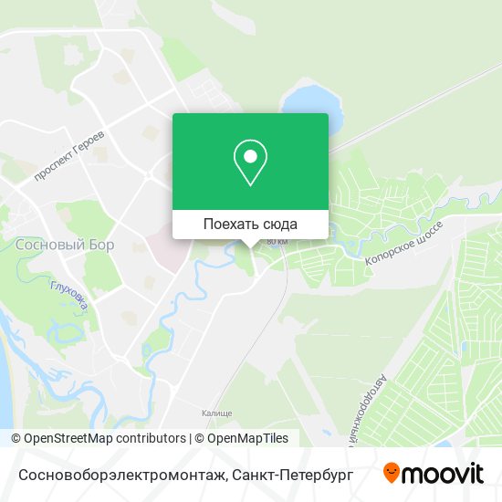 Карта Сосновоборэлектромонтаж