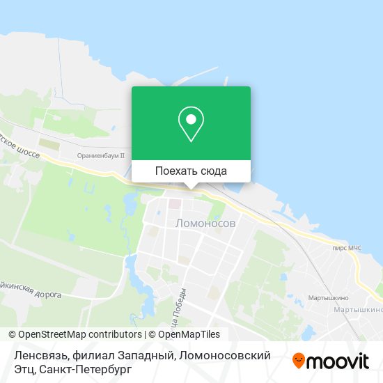 Карта Ленсвязь, филиал Западный, Ломоносовский Этц