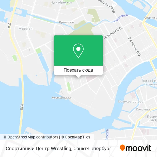 Карта Спортивный Центр Wrestling