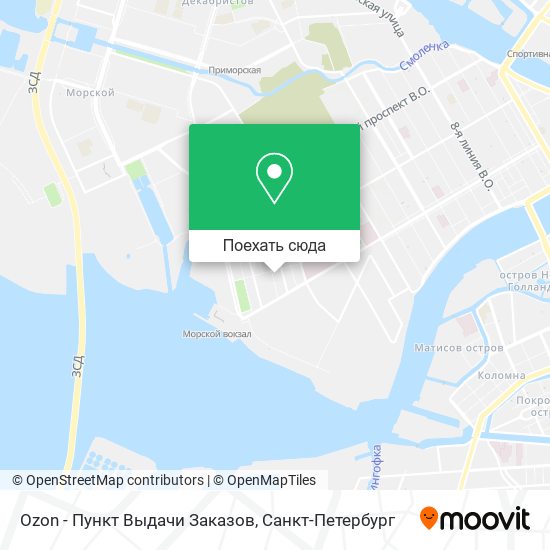 Карта Ozon - Пункт Выдачи Заказов