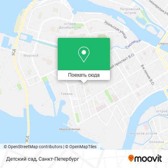 Карта Детский сад