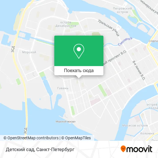 Карта Детский сад