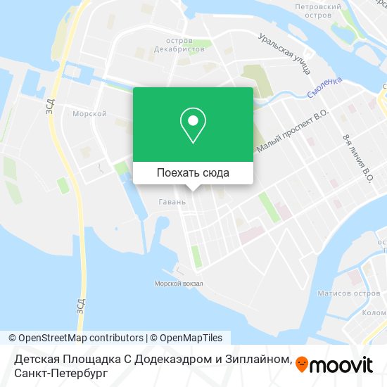 Карта Детская Площадка С Додекаэдром и Зиплайном