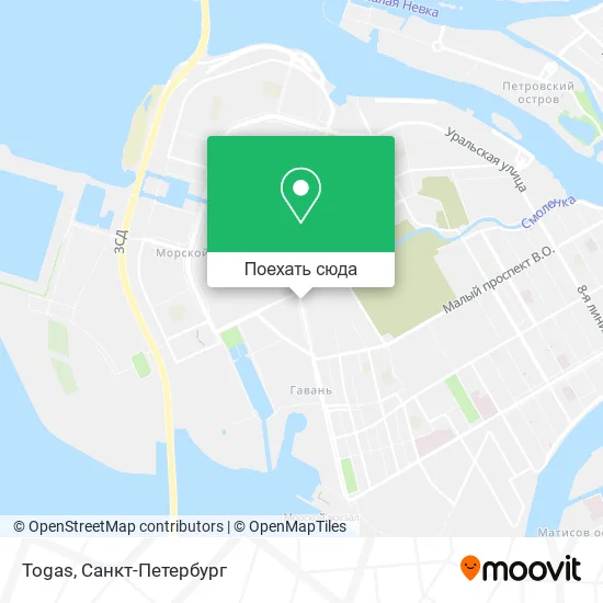Карта Togas