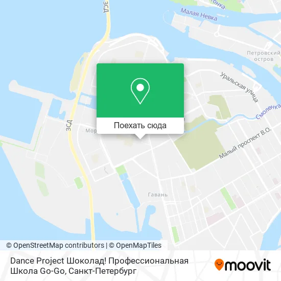 Карта Dance Project Шоколад! Профессиональная Школа Go-Go