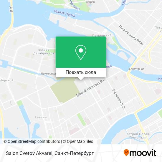 Карта Salon Cvetov Akvarel