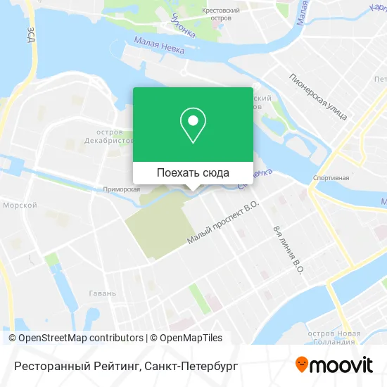 Карта Ресторанный Рейтинг