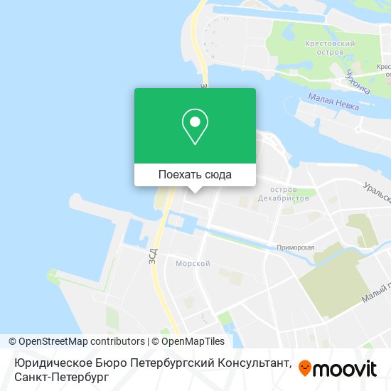 Карта Юридическое Бюро Петербургский Консультант