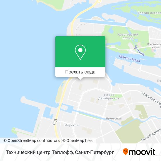 Карта Технический центр Теплофф