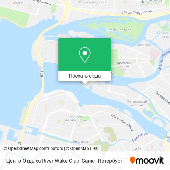 Карта Центр Отдыха River Wake Club