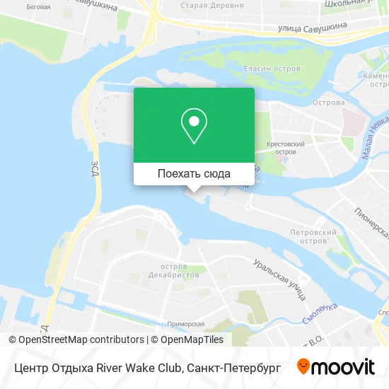 Карта Центр Отдыха River Wake Club