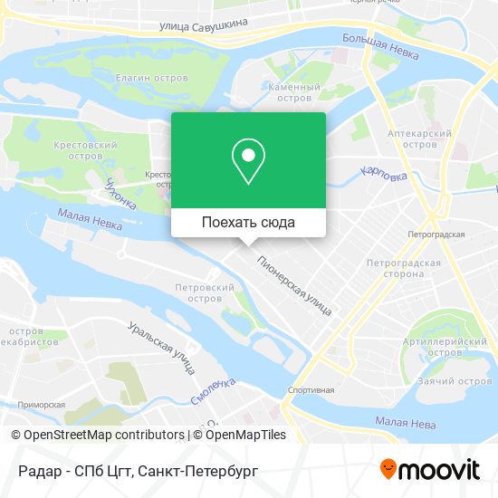 Карта Радар - СПб Цгт