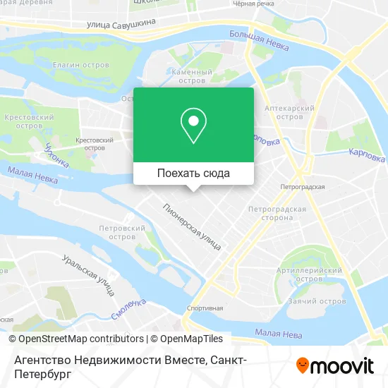Карта Агентство Недвижимости Вместе