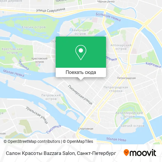 Карта Салон Красоты Bazzara Salon