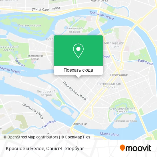 Карта Красное и Белое