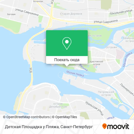 Карта Детская Площадка у Пляжа