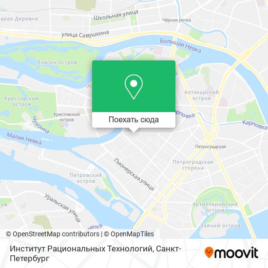 Карта Институт Рациональных Технологий