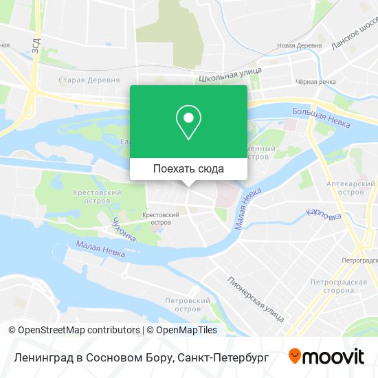 Карта Ленинград в Сосновом Бору