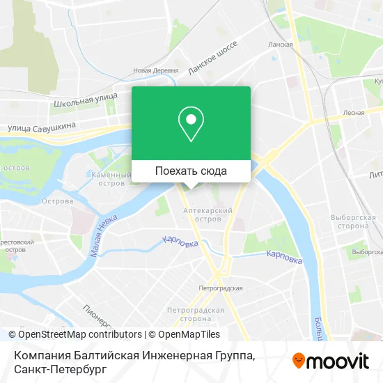 Карта Компания Балтийская Инженерная Группа