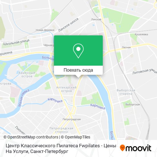 Карта Центр Классического Пилатеса Fwpilates - Цены На Услуги