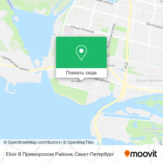 Карта Elisir В Приморском Районе