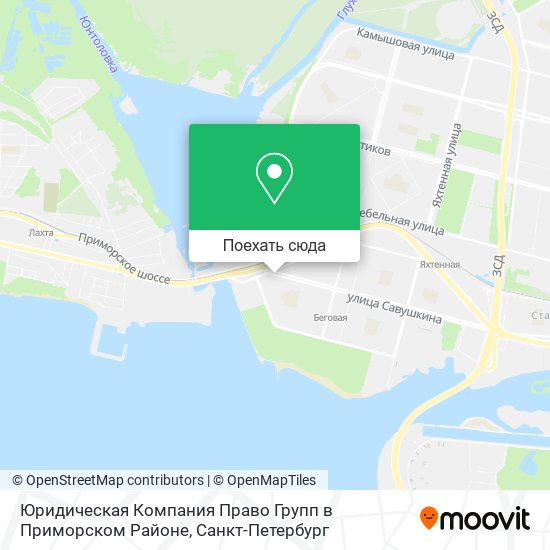 Карта Юридическая Компания Право Групп в Приморском Районе