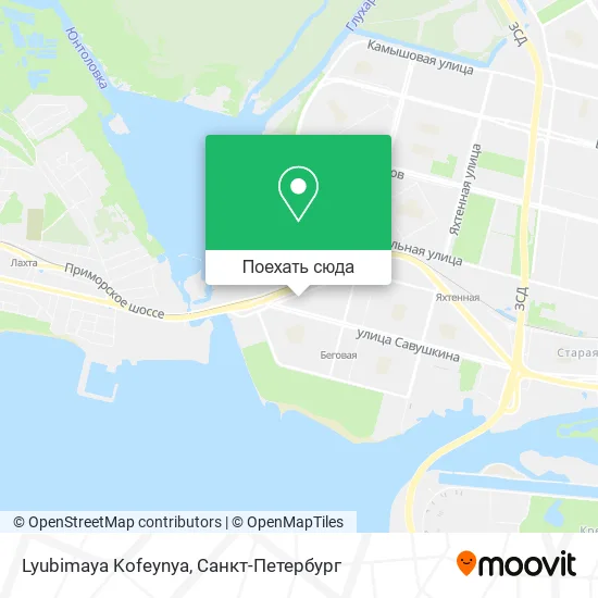 Карта Lyubimaya Kofeynya