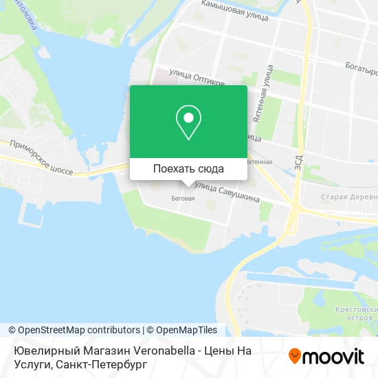 Карта Ювелирный Магазин Veronabella - Цены На Услуги