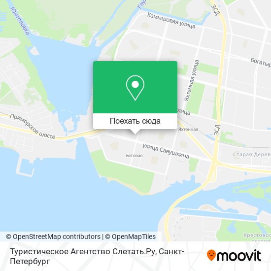 Карта Туристическое Агентство Слетать.Ру