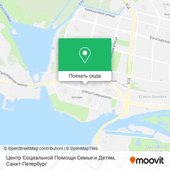 Карта Центр Социальной Помощи Семье и Детям