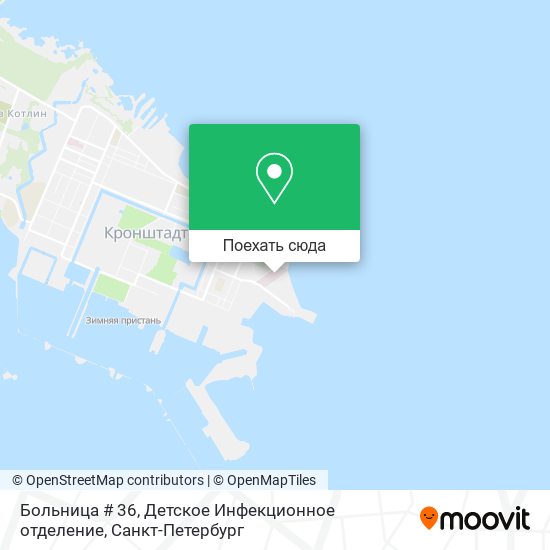 Карта Больница # 36, Детское Инфекционное отделение