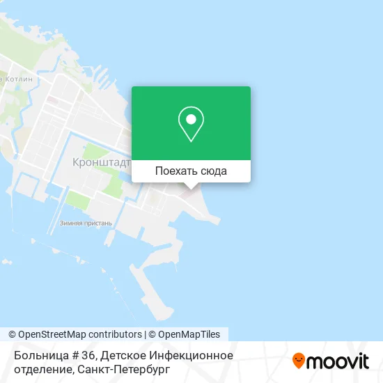 Карта Больница # 36, Детское Инфекционное отделение
