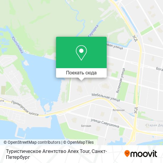 Карта Туристическое Агентство Anex Tour